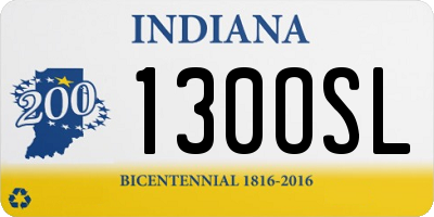 IN license plate 130OSL