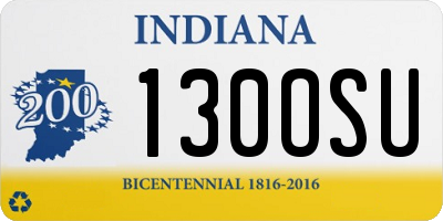 IN license plate 130OSU