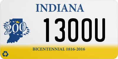 IN license plate 130OU