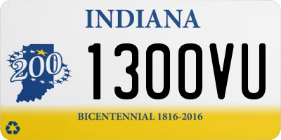IN license plate 130OVU