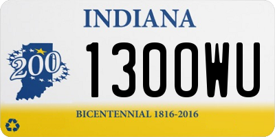 IN license plate 130OWU