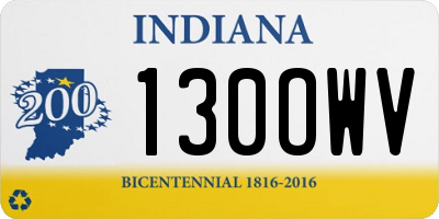 IN license plate 130OWV