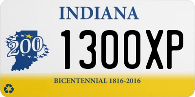 IN license plate 130OXP
