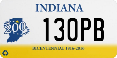 IN license plate 130PB