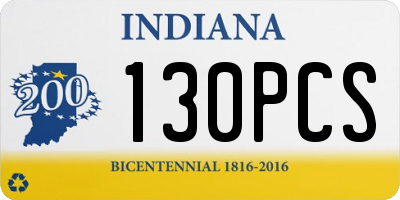 IN license plate 130PCS