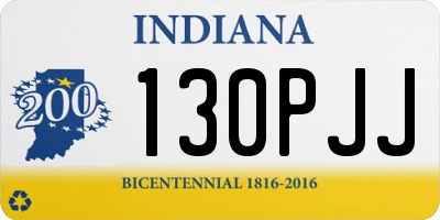IN license plate 130PJJ