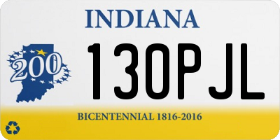 IN license plate 130PJL