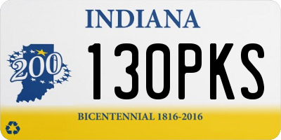 IN license plate 130PKS
