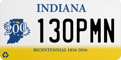 IN license plate 130PMN