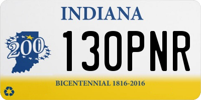 IN license plate 130PNR