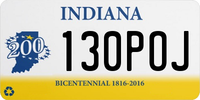 IN license plate 130POJ