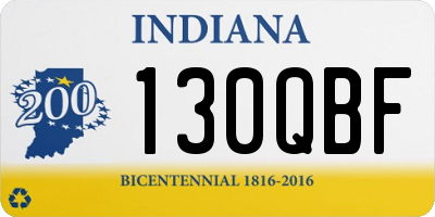 IN license plate 130QBF