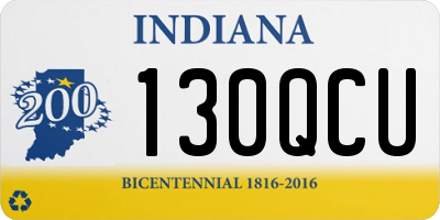 IN license plate 130QCU
