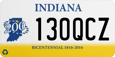 IN license plate 130QCZ