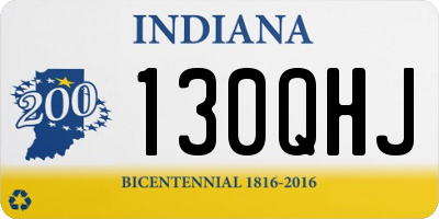 IN license plate 130QHJ