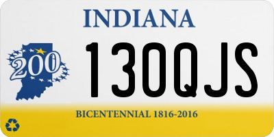 IN license plate 130QJS