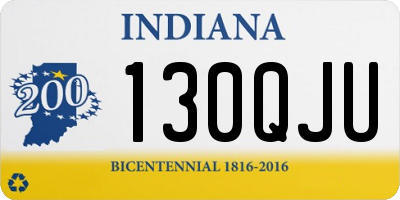 IN license plate 130QJU