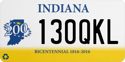 IN license plate 130QKL