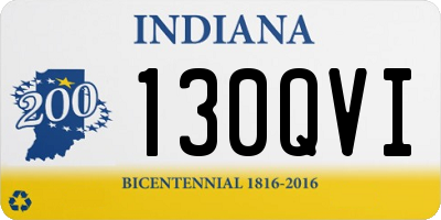 IN license plate 130QVI