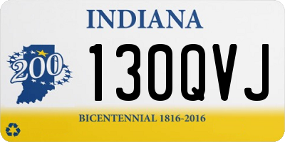 IN license plate 130QVJ