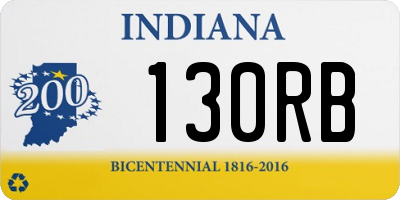 IN license plate 130RB