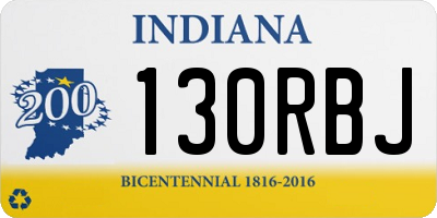 IN license plate 130RBJ