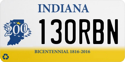 IN license plate 130RBN