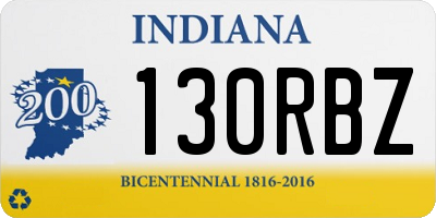 IN license plate 130RBZ