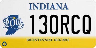 IN license plate 130RCQ