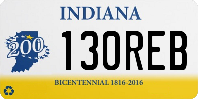 IN license plate 130REB
