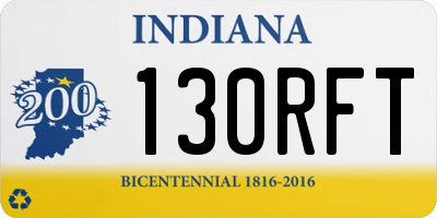 IN license plate 130RFT