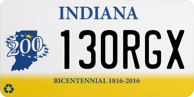 IN license plate 130RGX