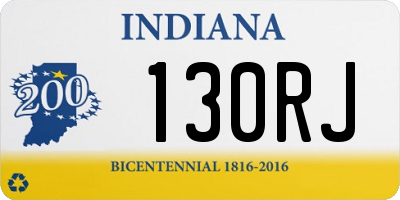 IN license plate 130RJ