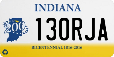 IN license plate 130RJA