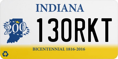 IN license plate 130RKT