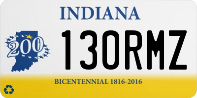 IN license plate 130RMZ