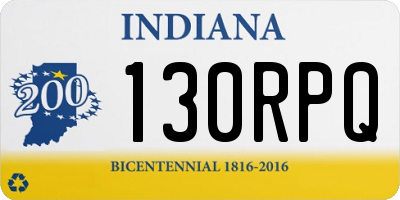 IN license plate 130RPQ