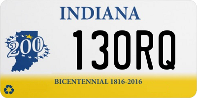 IN license plate 130RQ