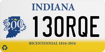 IN license plate 130RQE