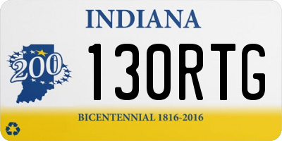IN license plate 130RTG