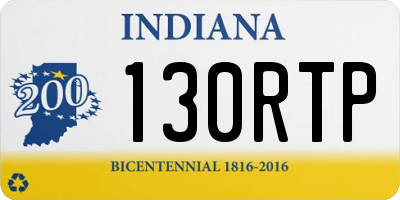 IN license plate 130RTP