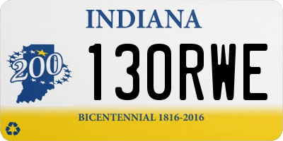 IN license plate 130RWE