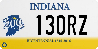 IN license plate 130RZ