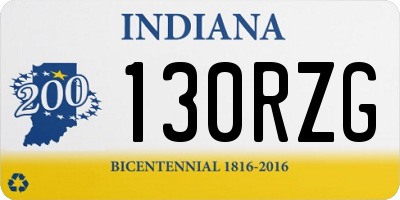 IN license plate 130RZG