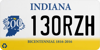 IN license plate 130RZH