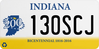 IN license plate 130SCJ