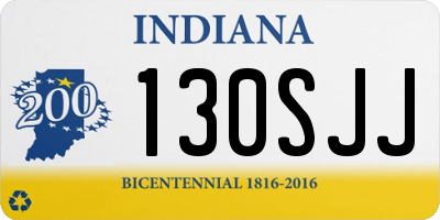 IN license plate 130SJJ