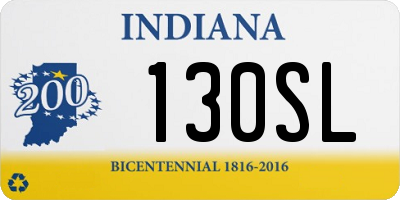 IN license plate 130SL