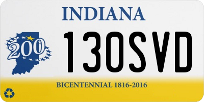 IN license plate 130SVD