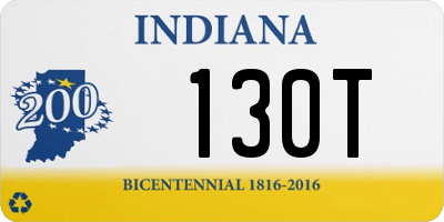 IN license plate 130T